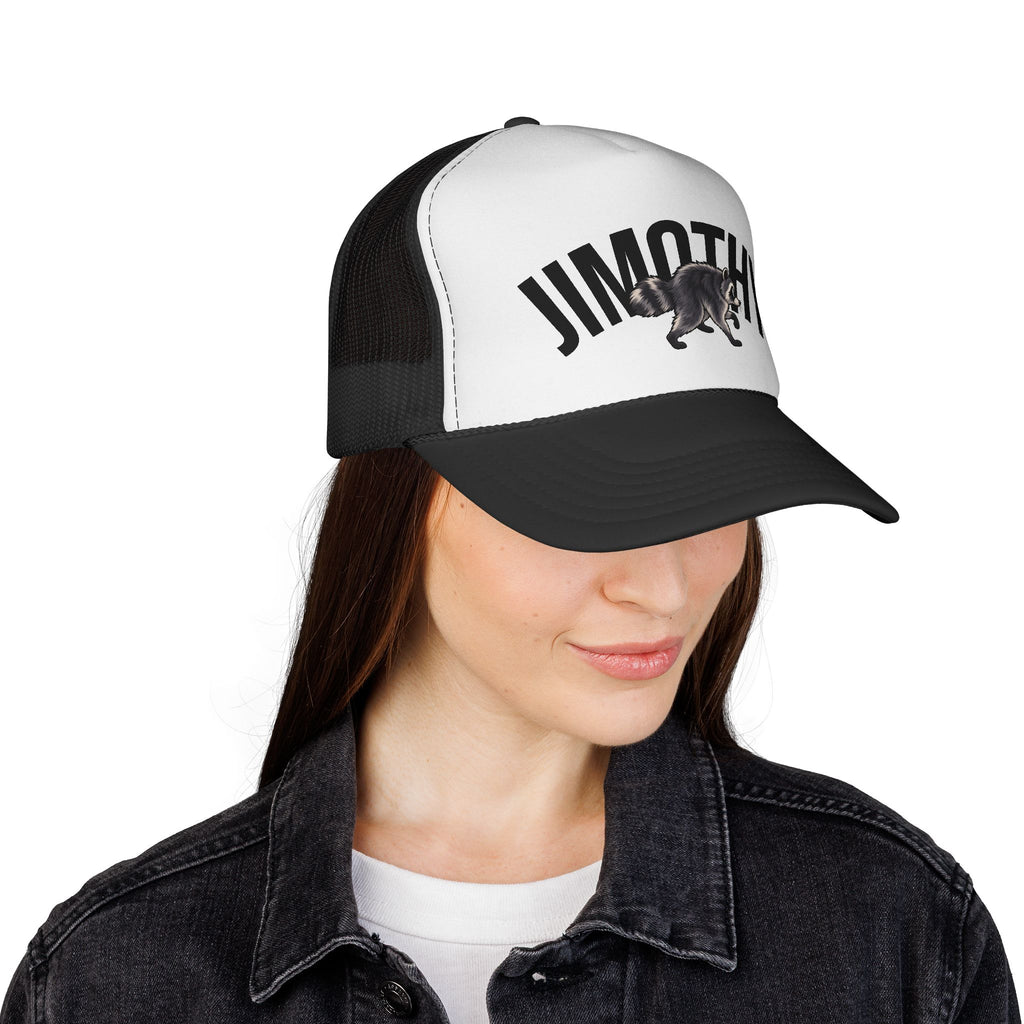 Trucker Cap — Personalized 'Jimothy' Racoon Design