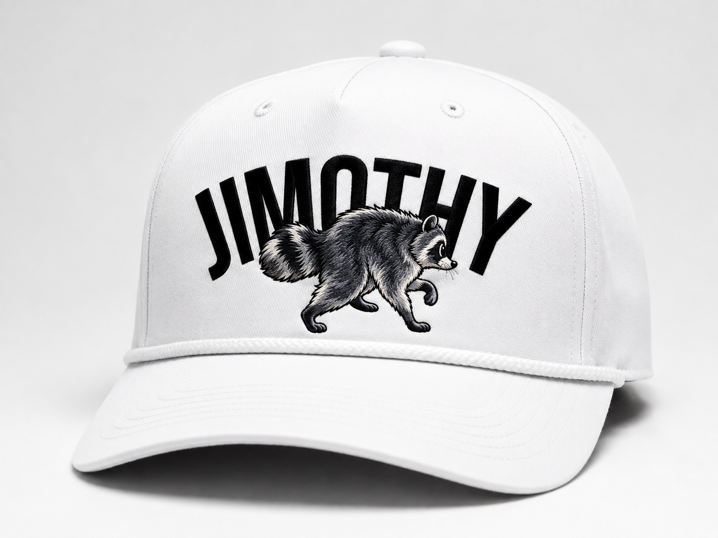 Jimothy the Raccoon Snapback w/ rope