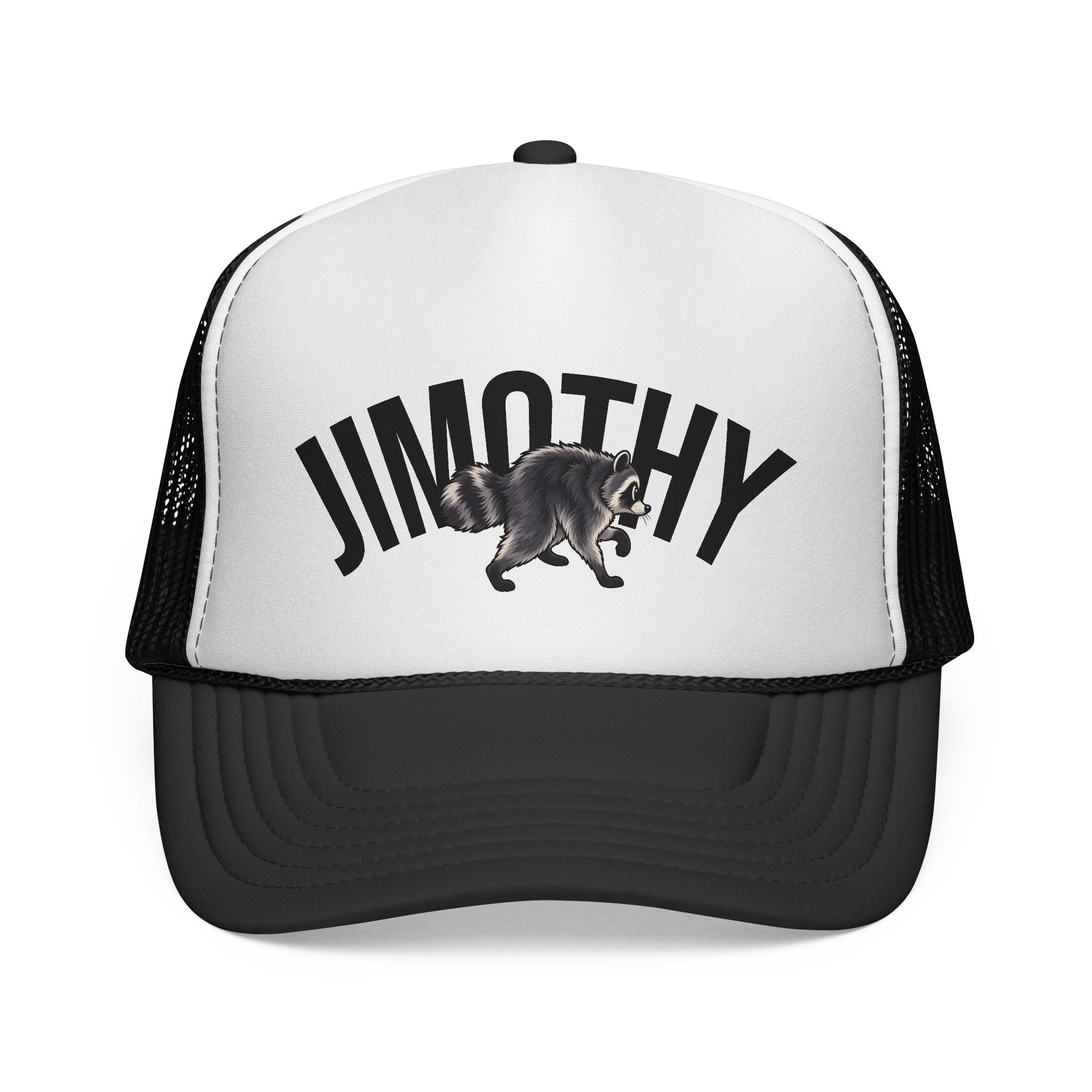 Trucker Cap — Personalized 'Jimothy' Racoon Design